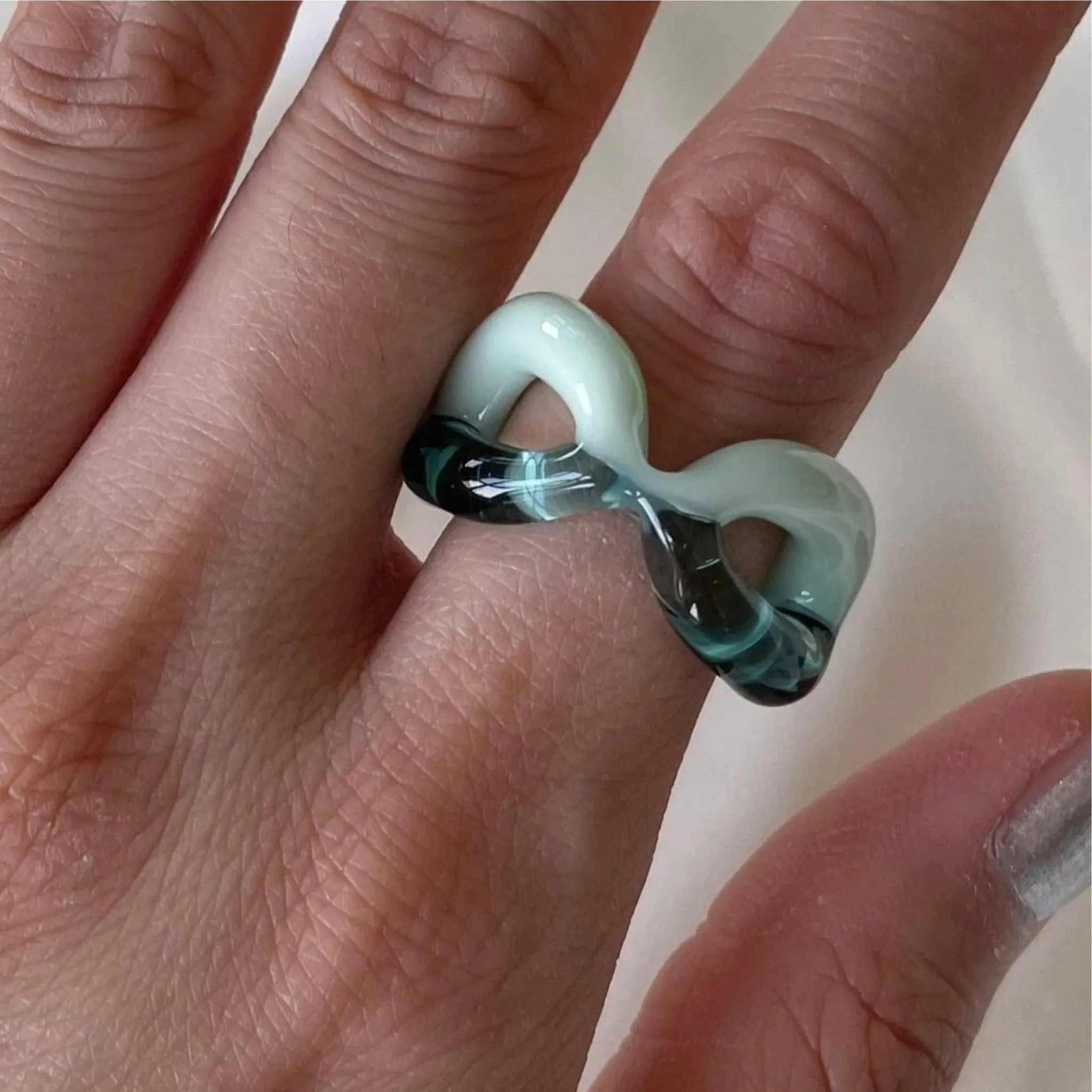 Two-Tone Ribbon Ring