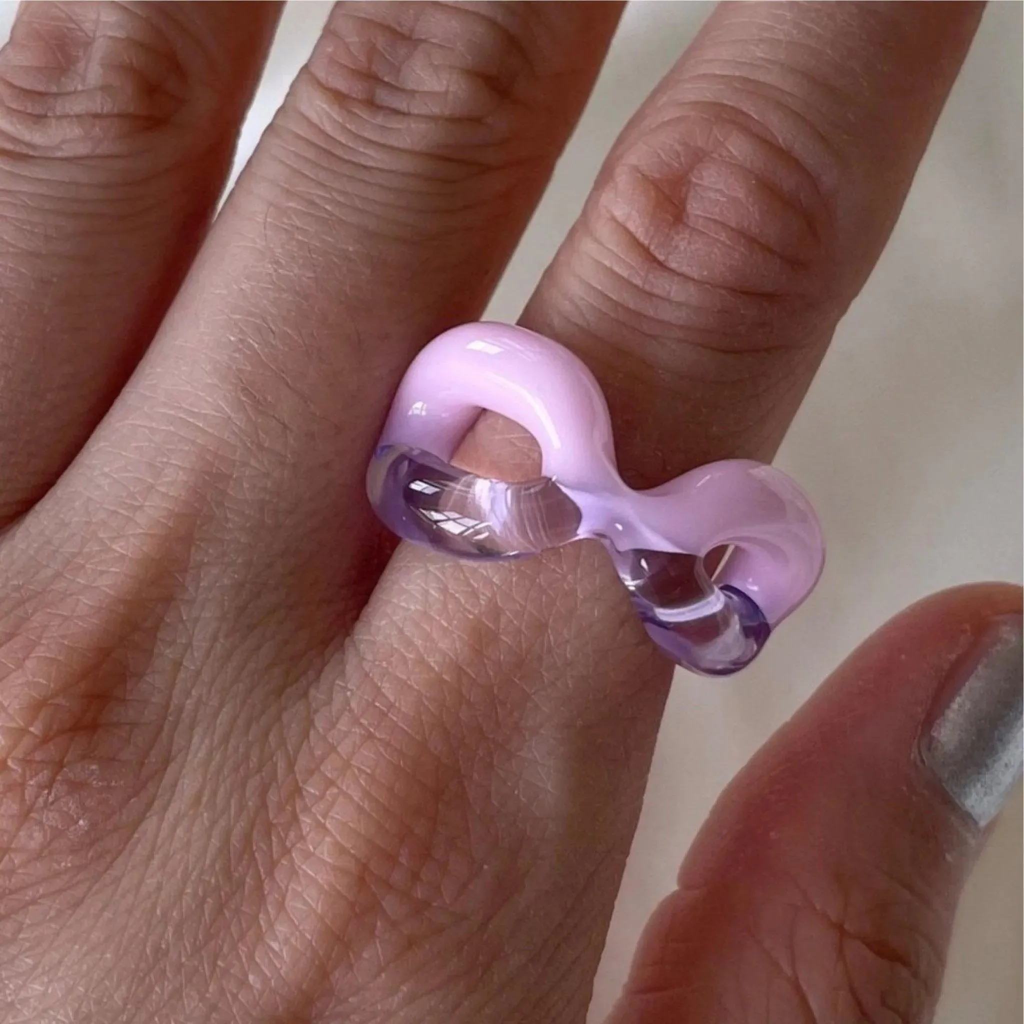 Two-Tone Ribbon Ring