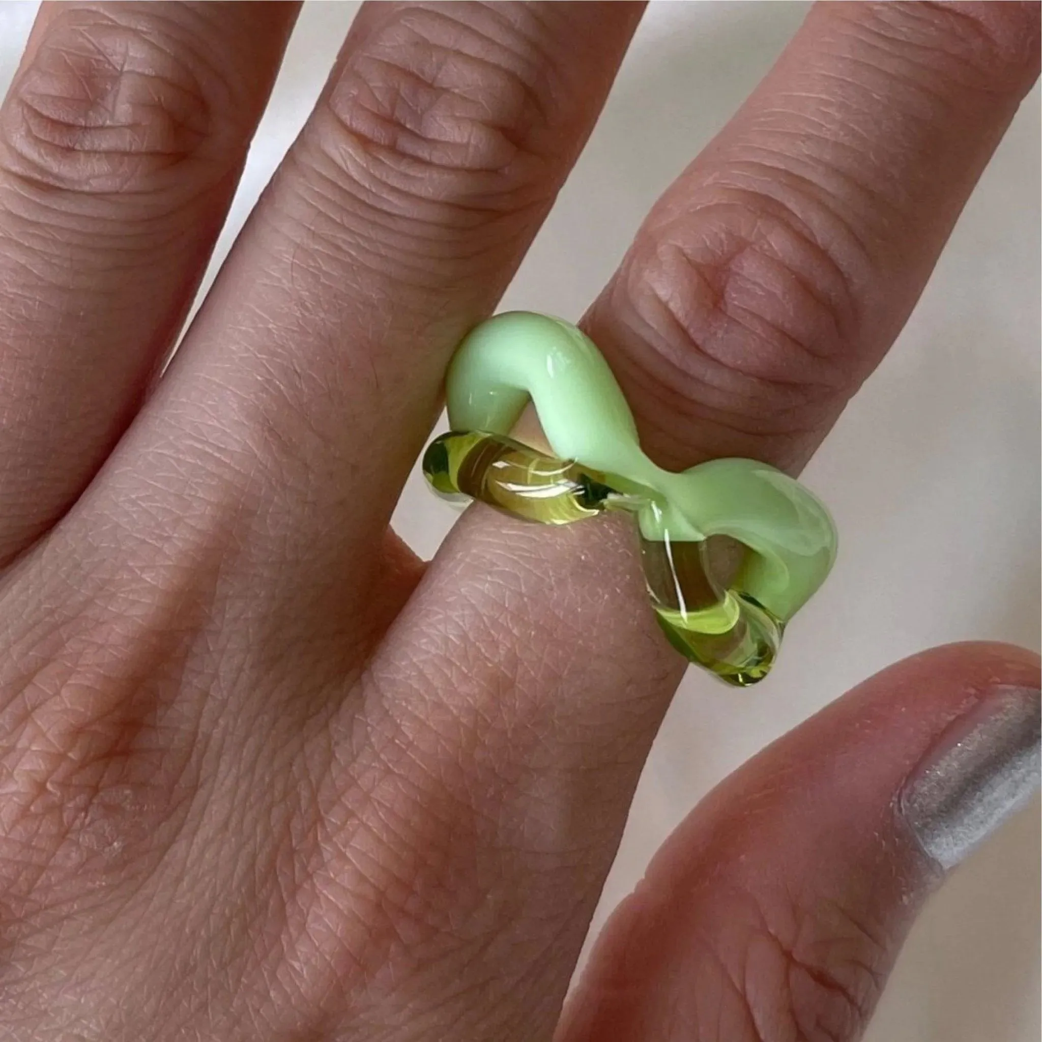Two-Tone Ribbon Ring