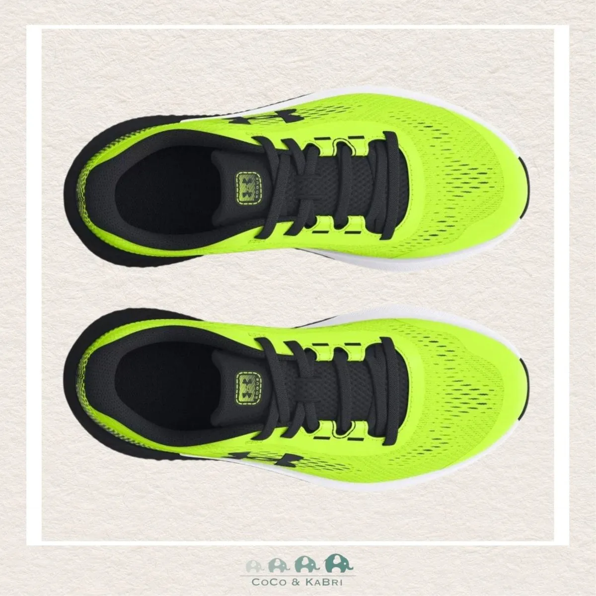 Under Armour BPS Rogue 4 AL Boys Running Shoes - High Vis Yellow (N3)