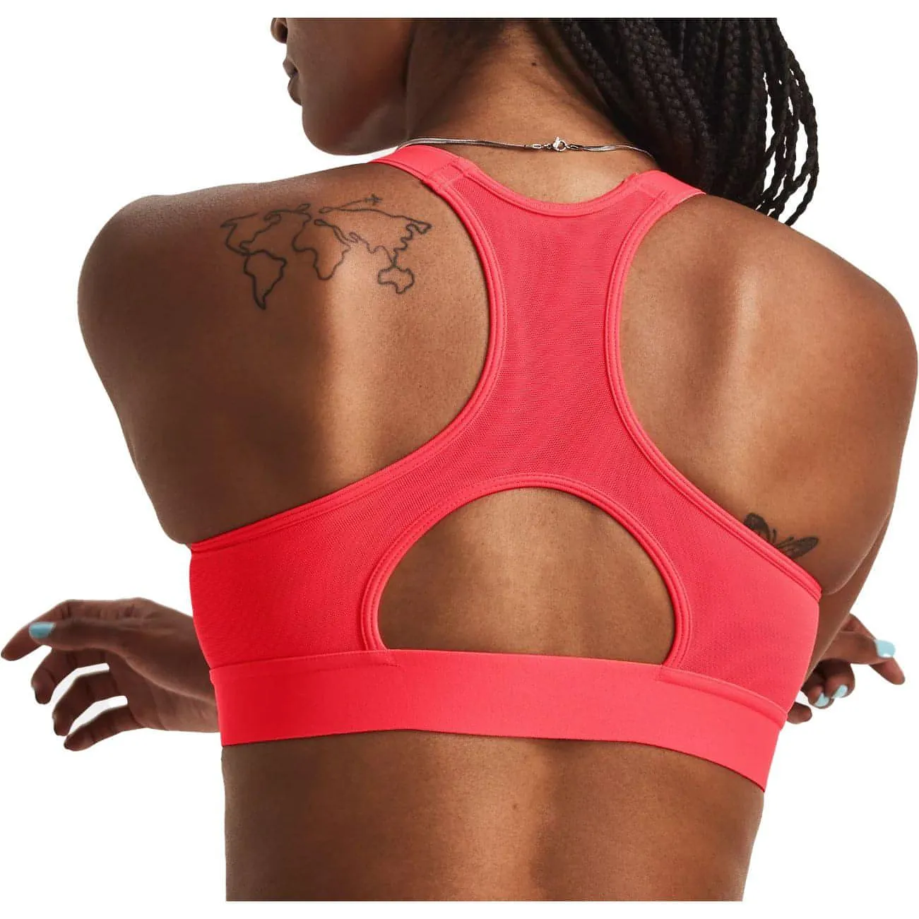Under Armour HeatGear Armour High Womens Sports Bra - Red