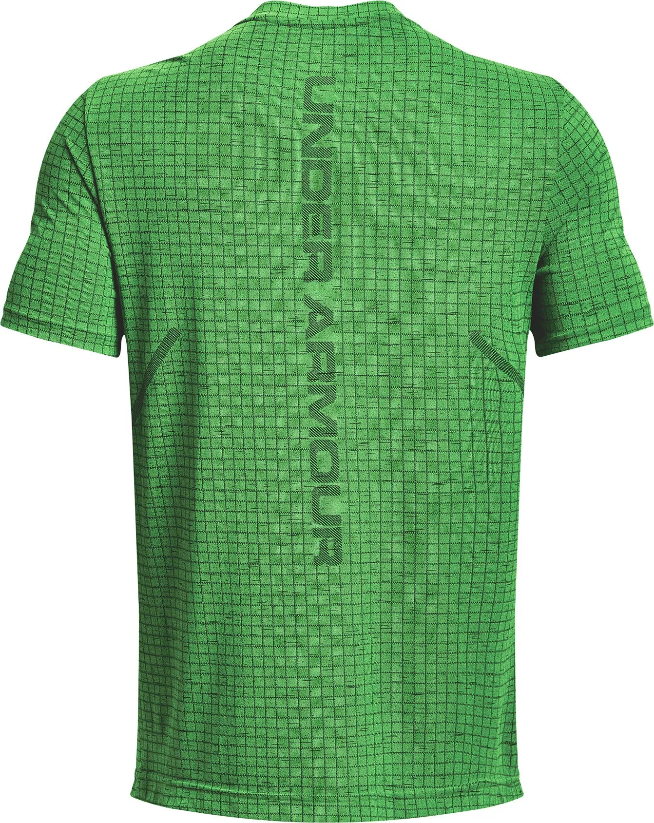 Under Armour Seamless Grid Short Sleeve Mens Training Top - Green