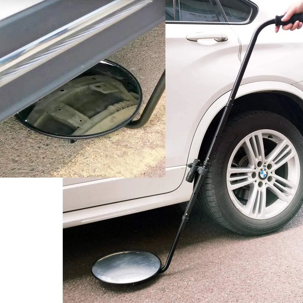 Under Vehicle Inspection Mirror with Telescoping Handle