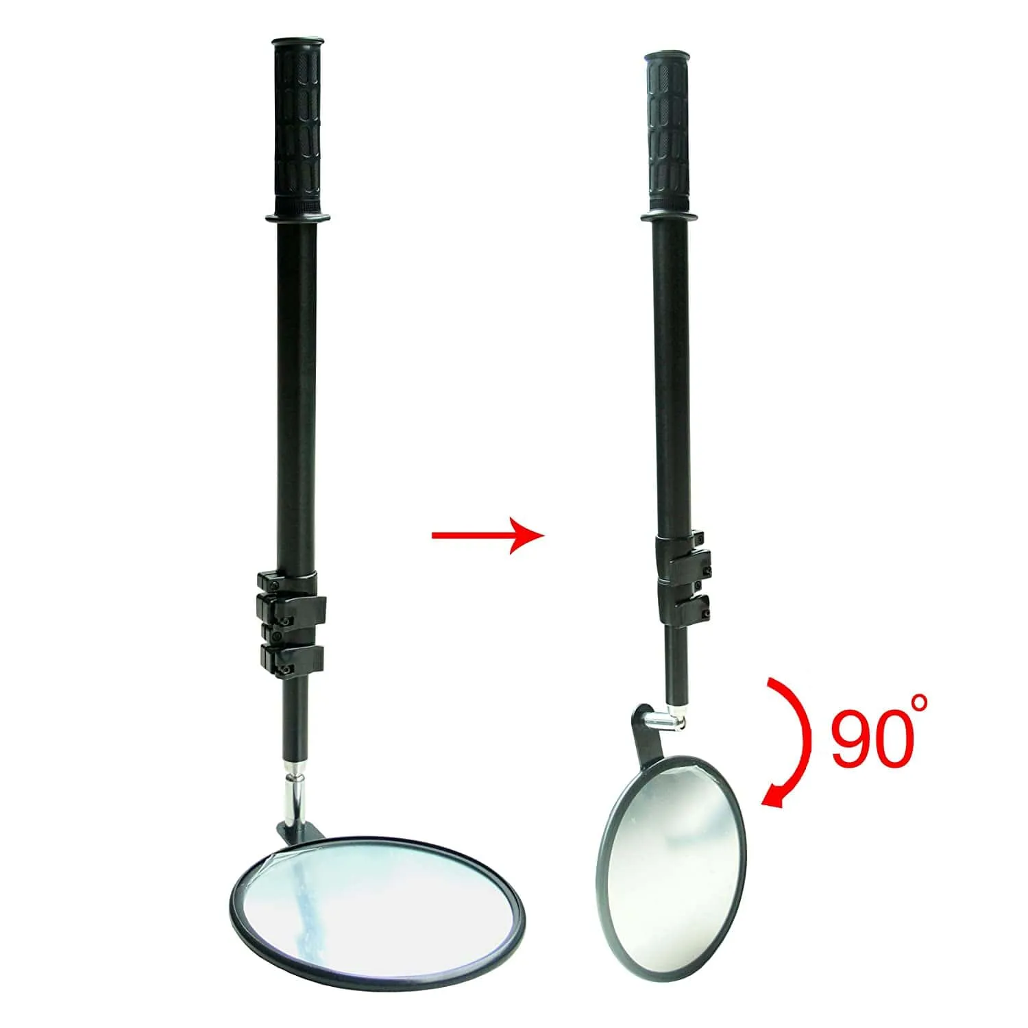 Under Vehicle Inspection Mirror with Telescoping Handle