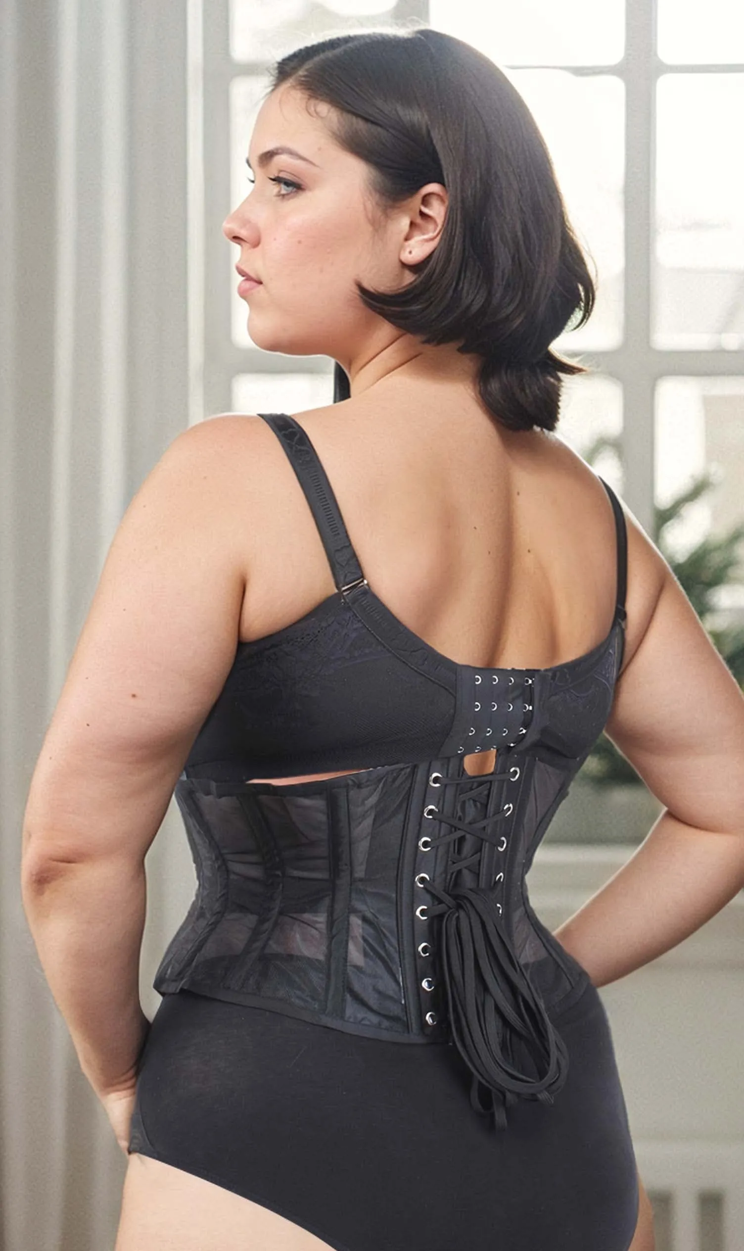 Underbust Waspie Mesh Corset