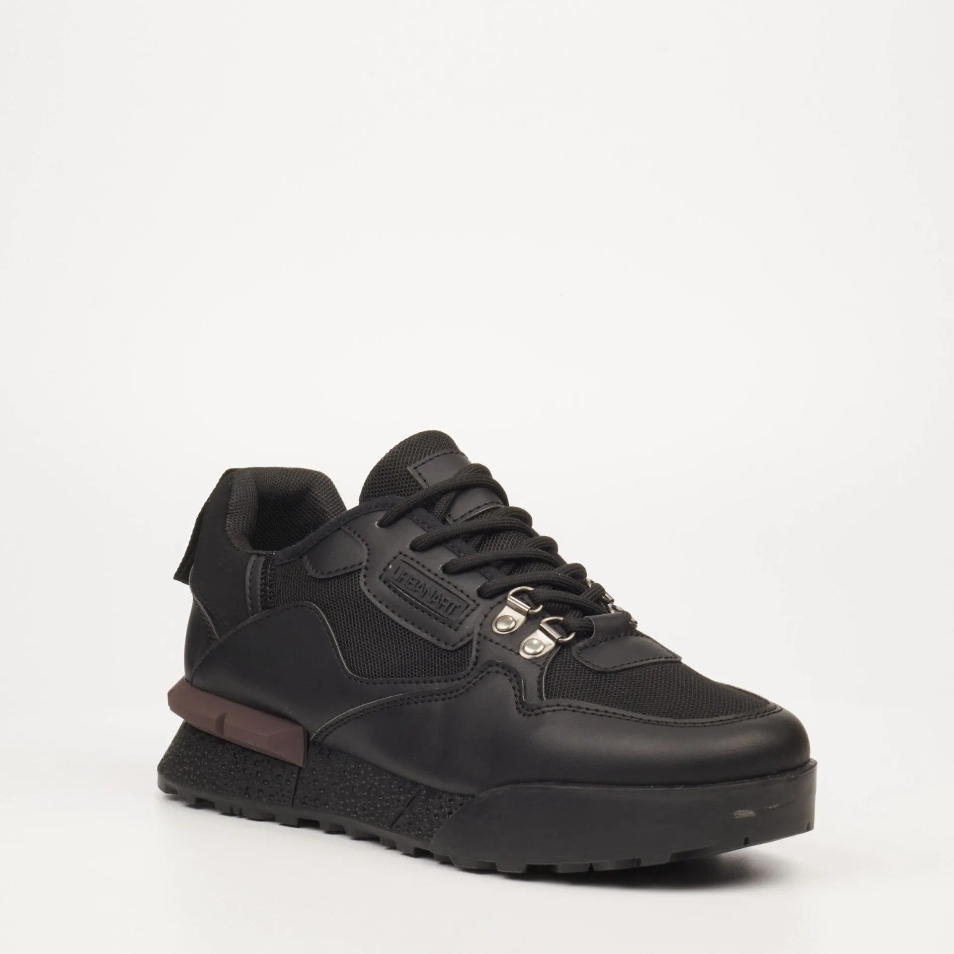 Urbanart Men's Play 1 Faux Nubuck Black