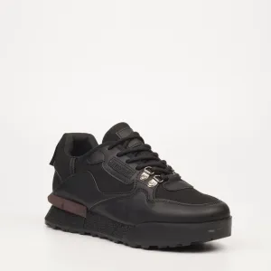 Urbanart Men's Play 1 Faux Nubuck Black