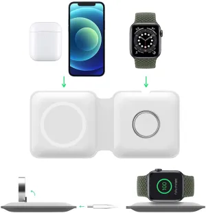 USB MAGNETIC DUO WIRELESS CHARGING DOCK PAD