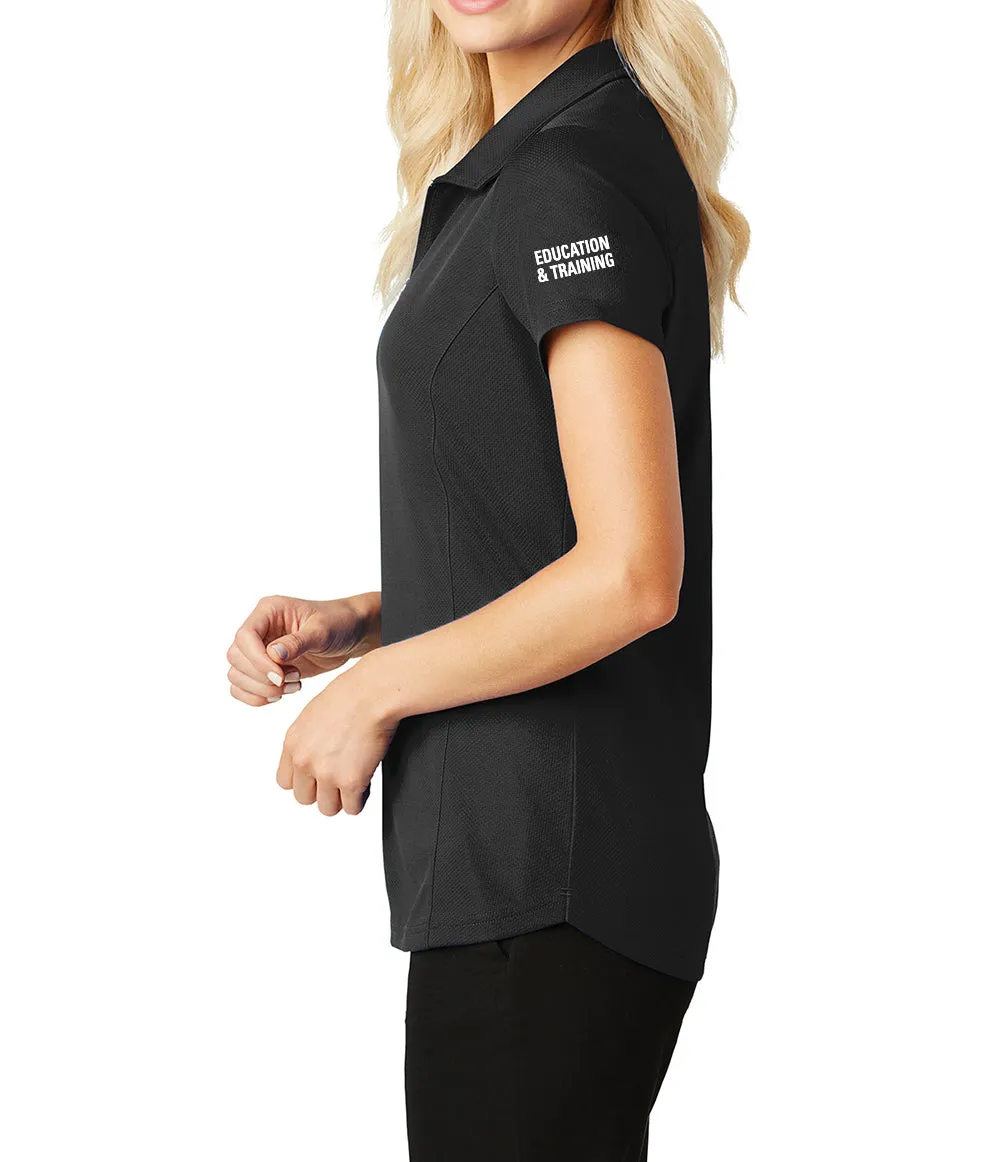 USCCA Ladies Port Authority® Pinpoint Mesh Zip Polo