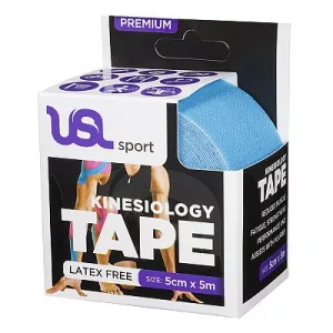 USL Sport Premium Kinesiology 5cm x 5m Blue
