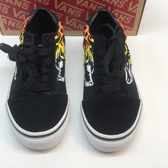 VANS  Kids Old Skool Flame Shoe Size 12