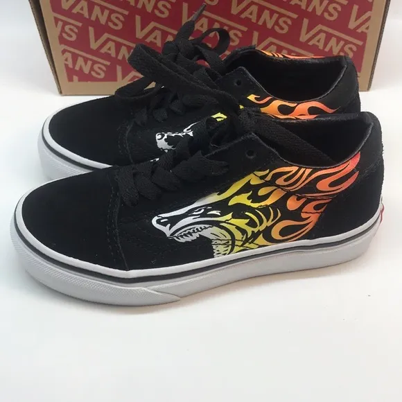 VANS  Kids Old Skool Flame Shoe Size 12