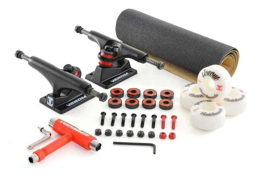 Venom Skateboards Core Wheels & Trucks Undercarriage Kit - 5.0"/5.25"/5.5"