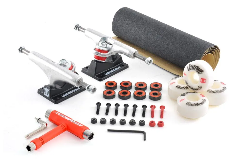 Venom Skateboards Core Wheels & Trucks Undercarriage Kit - 5.0"/5.25"/5.5"