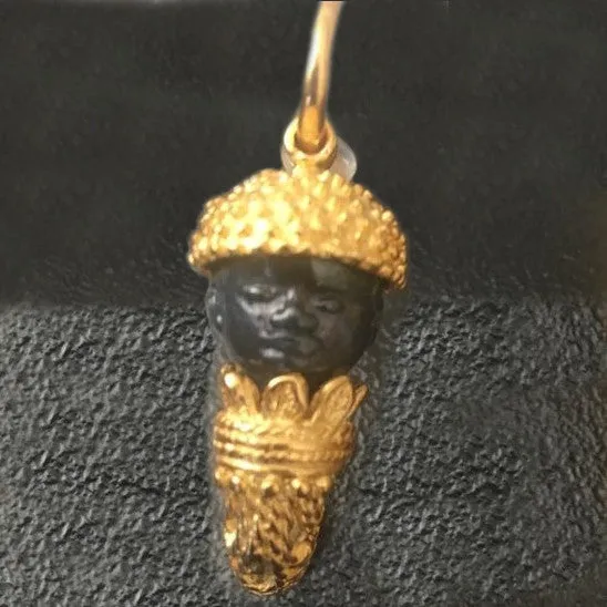 Very popular! 24K Gold Plated Bucchero Earrings, Handmade