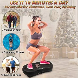 Vibration Plate Exercise Machine Whole Body Workout 330lbs