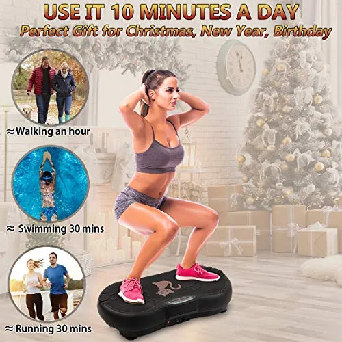 Vibration Plate Exercise Machine Whole Body Workout 330lbs