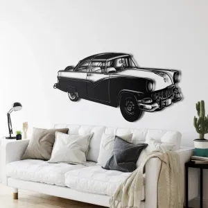 Vintage Car Silhouette Metal Wall Decor