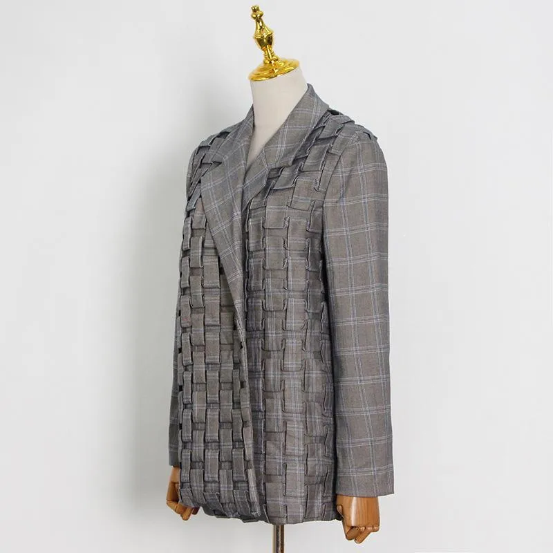 Vintage Handmade Pleat Fashion Blazers