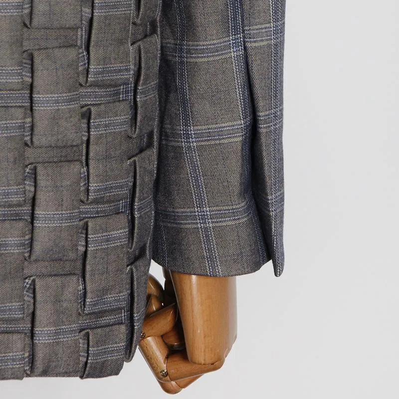 Vintage Handmade Pleat Fashion Blazers