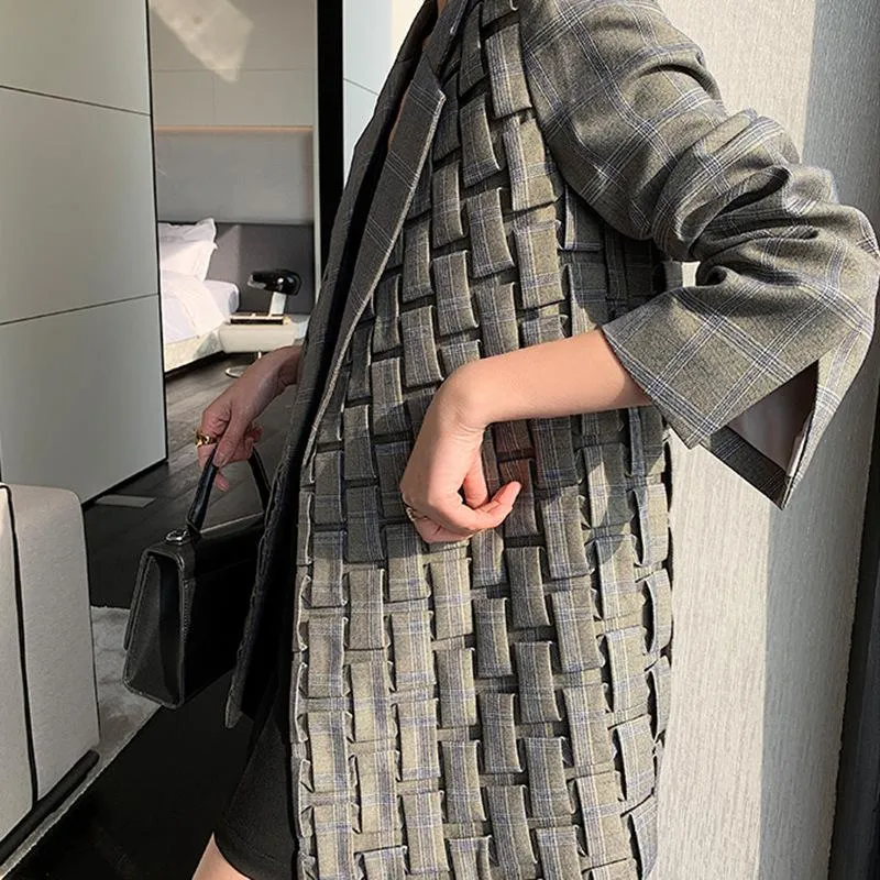 Vintage Handmade Pleat Fashion Blazers