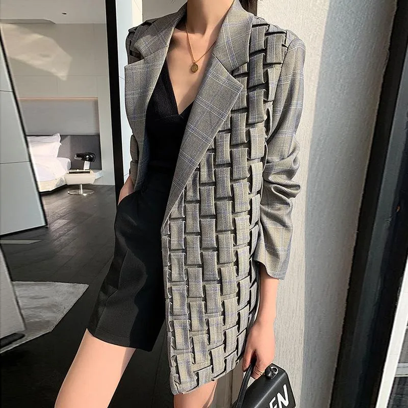 Vintage Handmade Pleat Fashion Blazers
