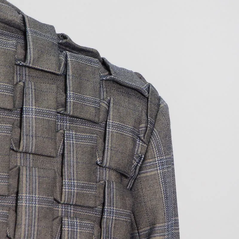Vintage Handmade Pleat Fashion Blazers