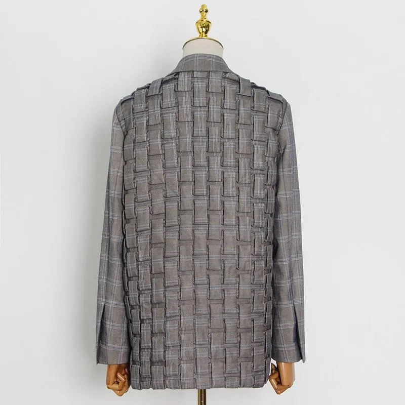 Vintage Handmade Pleat Fashion Blazers