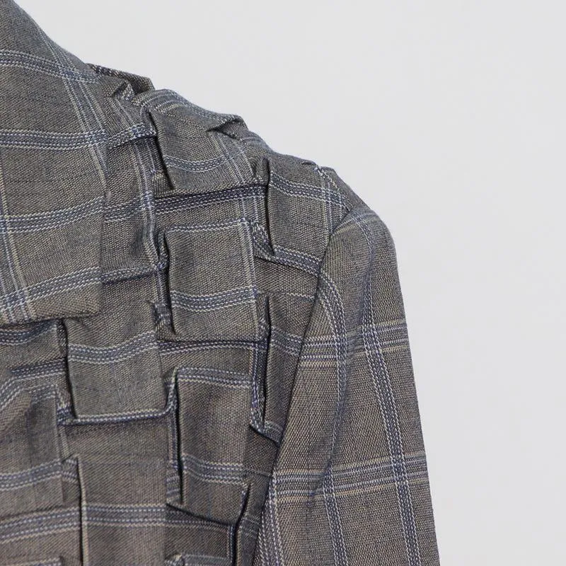 Vintage Handmade Pleat Fashion Blazers
