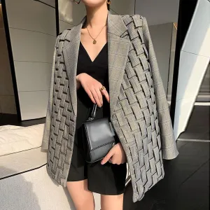Vintage Handmade Pleat Fashion Blazers