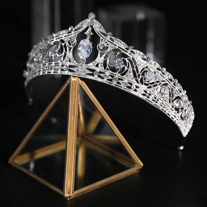 Wedding Crown Zircon Rhinestone Luxury Tiaras Jewelry Headdress
