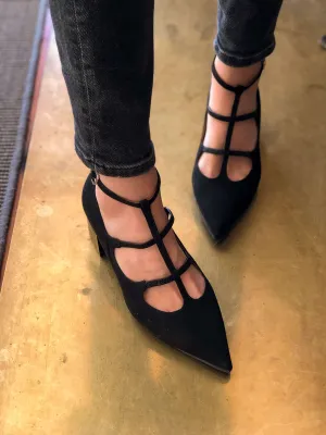 Wednesday Women's Vegan Midi Sandals | Black