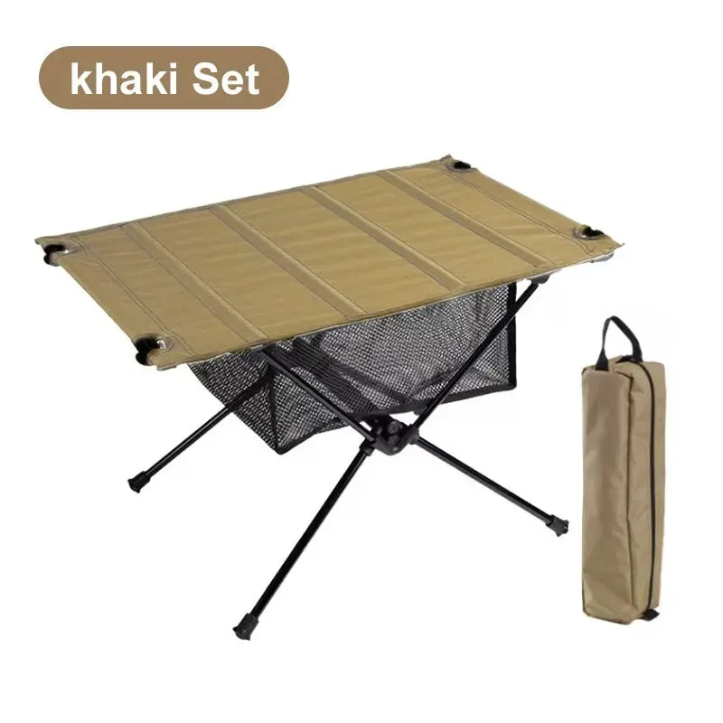 WESTTUNE Portable Aluminum Folding Camping Table, Lightweight and Durable, 23.6" x 15.7"