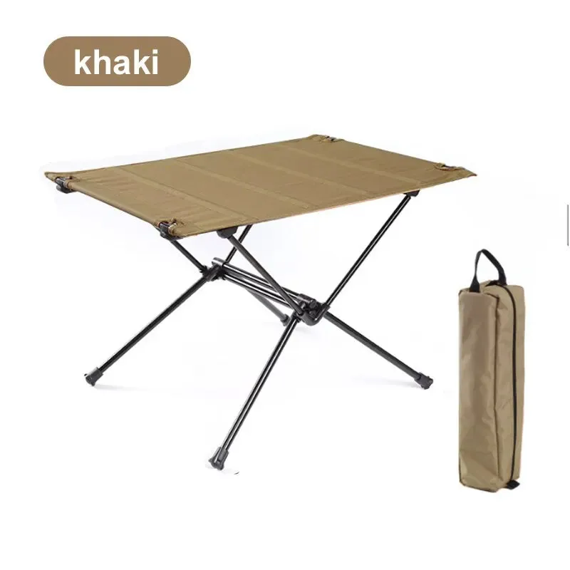 WESTTUNE Portable Aluminum Folding Camping Table, Lightweight and Durable, 23.6" x 15.7"