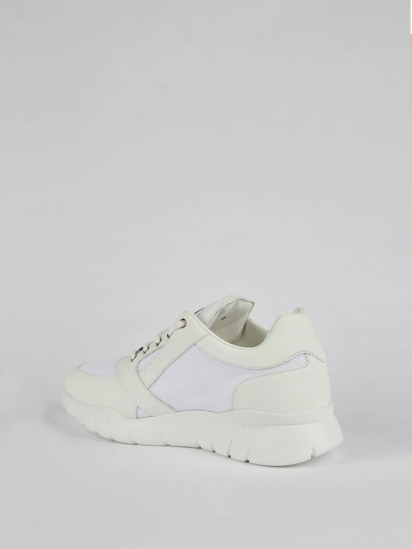 White Chunky Skull Sneakers