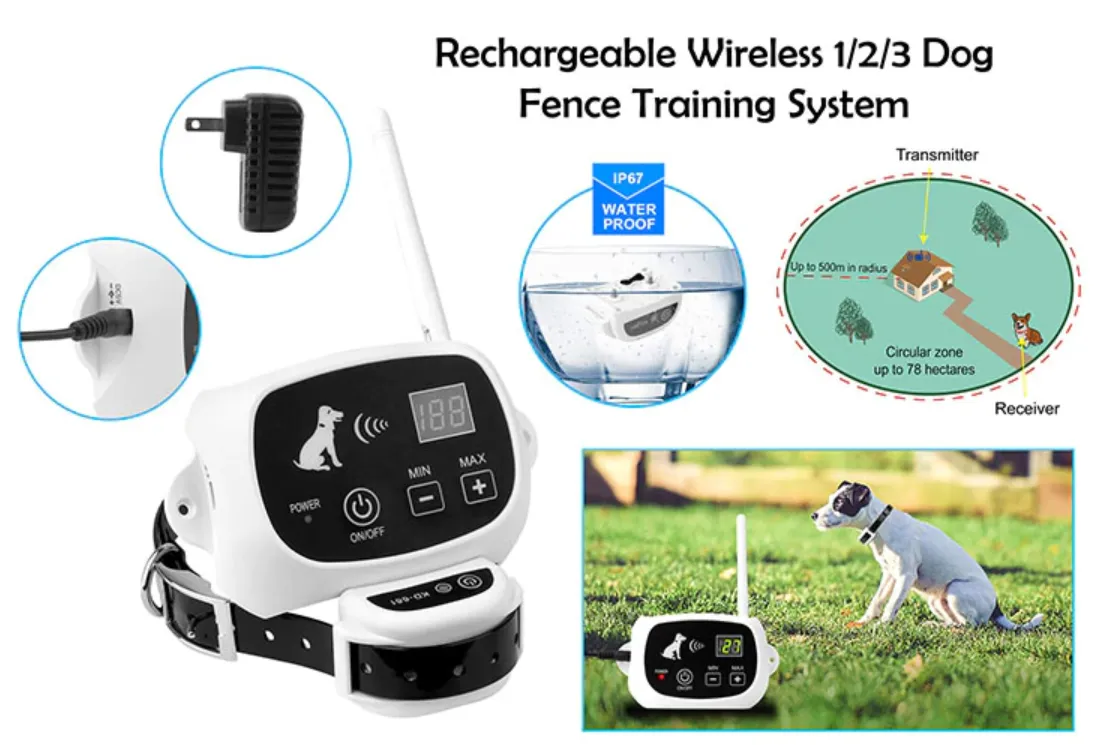 Wireless Dog Fence With Collar