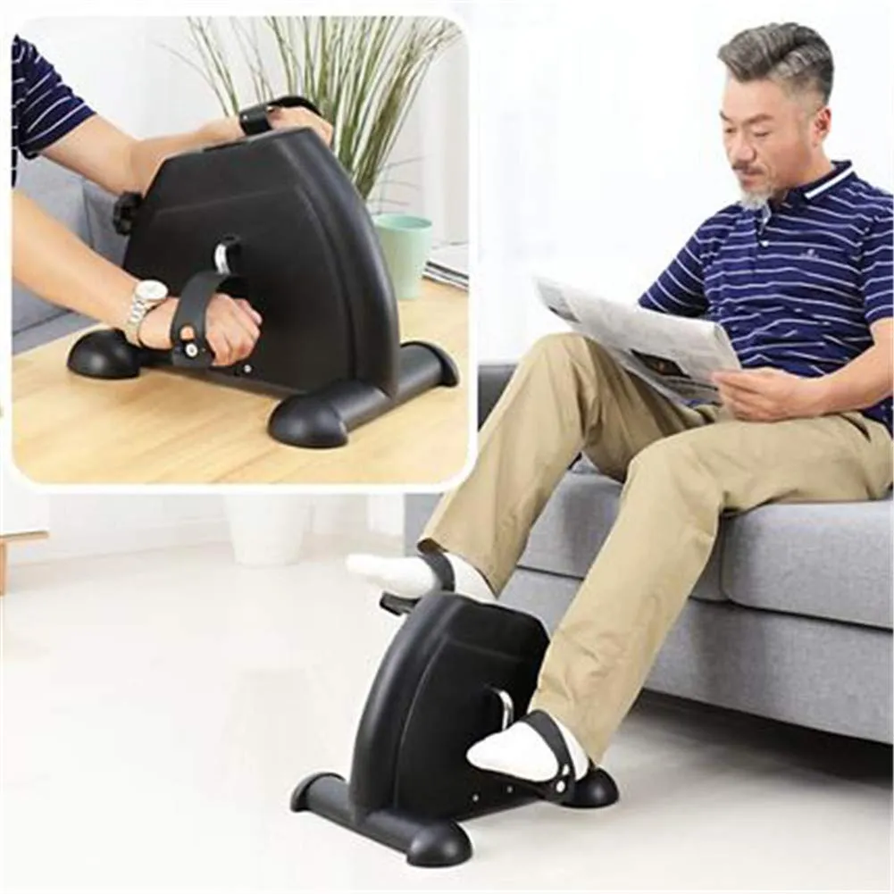 WLIXZ Portable Pedal Exerciser with LCD Monitor, Arm Knee and Leg Exerciser, Medical Peddler