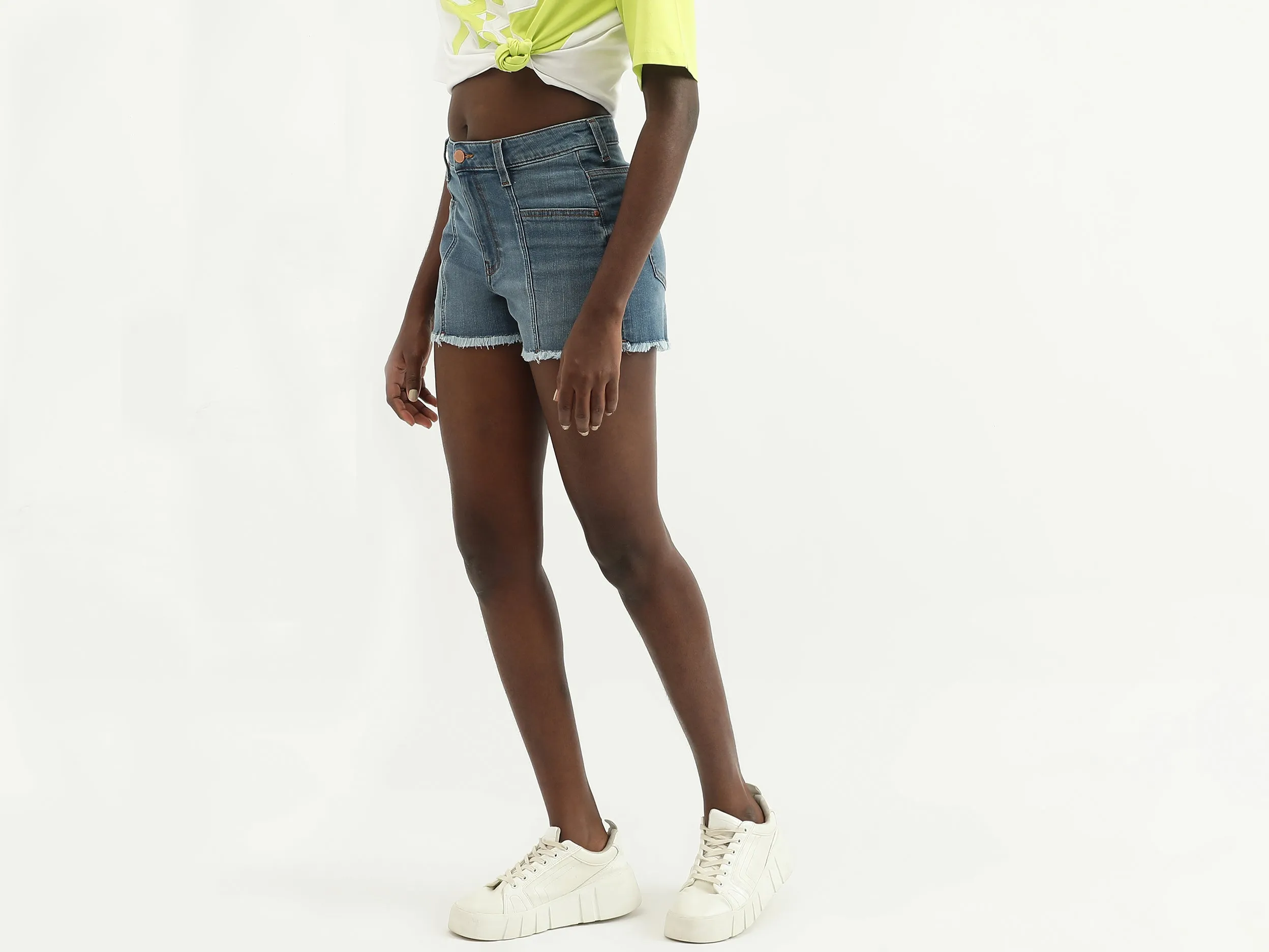 Women Solid Regular Fit Shorts