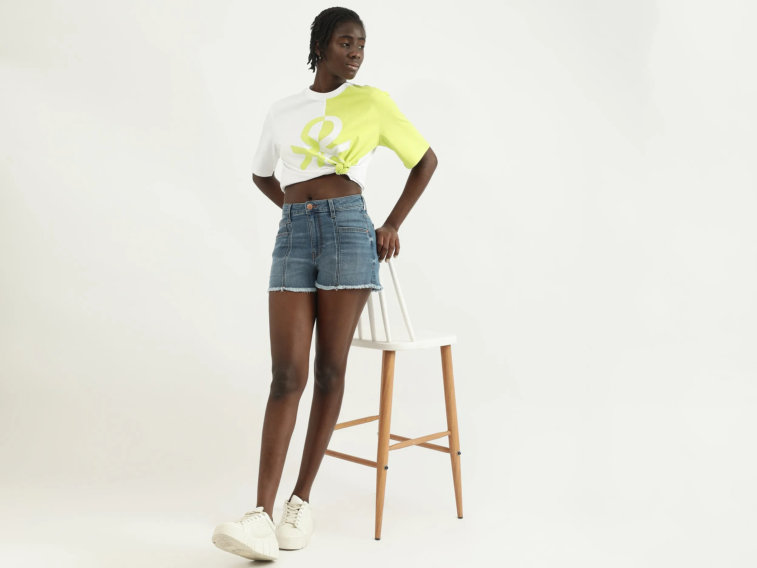 Women Solid Regular Fit Shorts