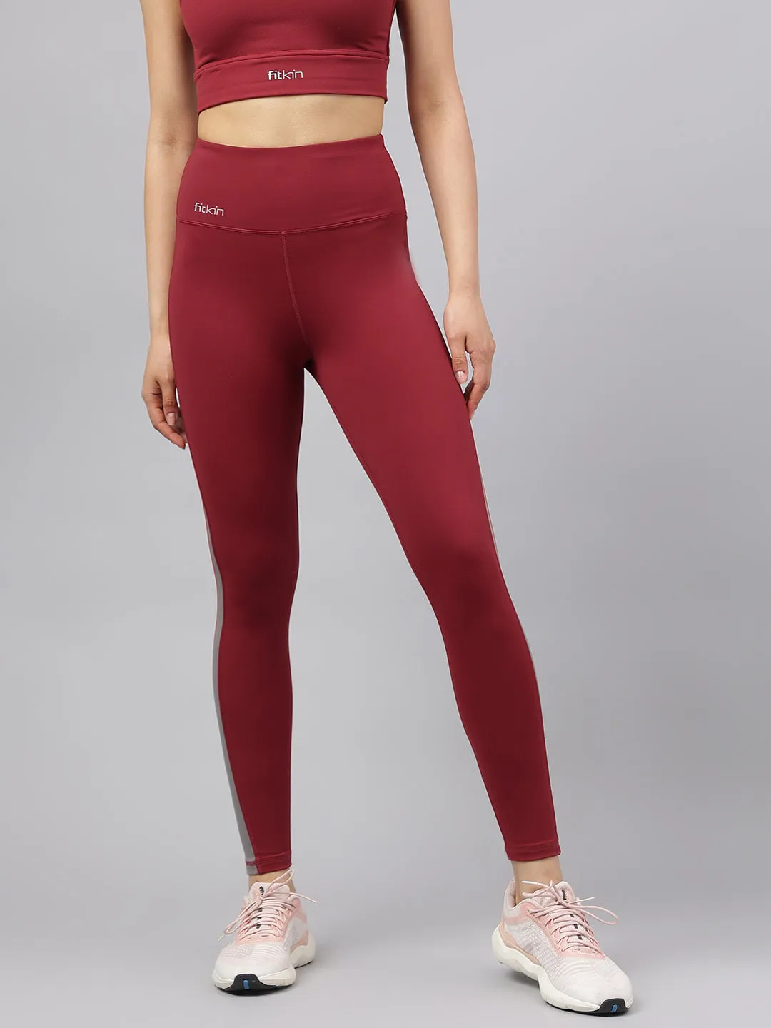 women's colorblock high waist training tights