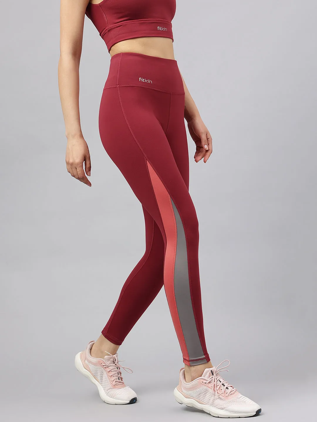 women's colorblock high waist training tights