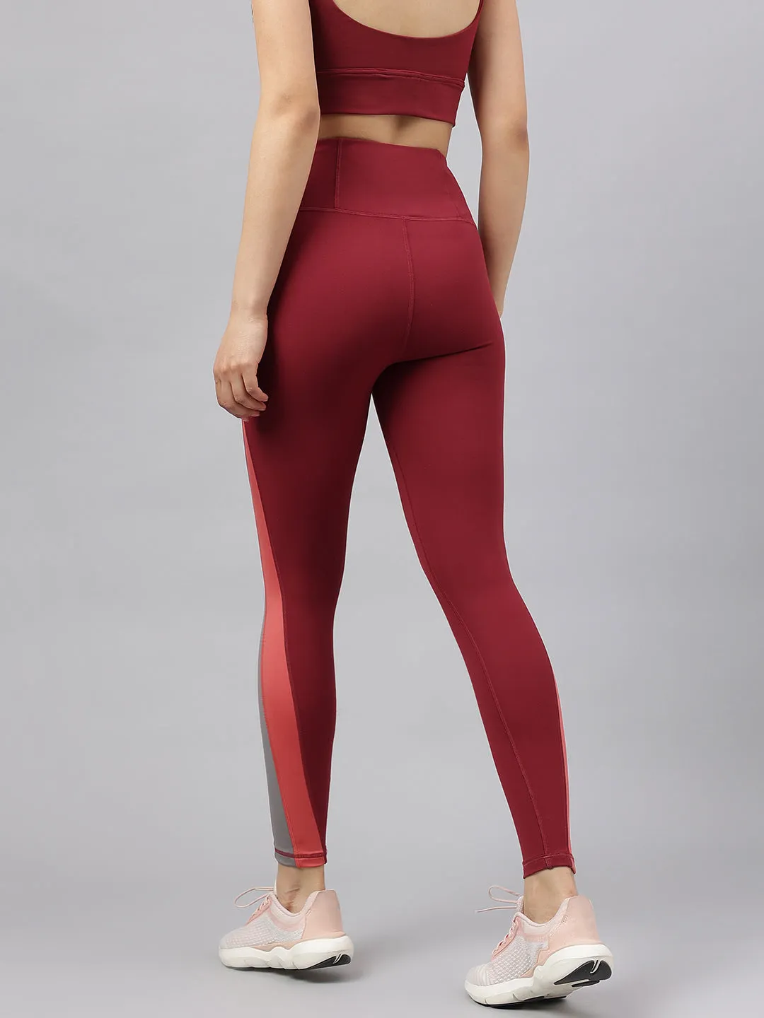 women's colorblock high waist training tights