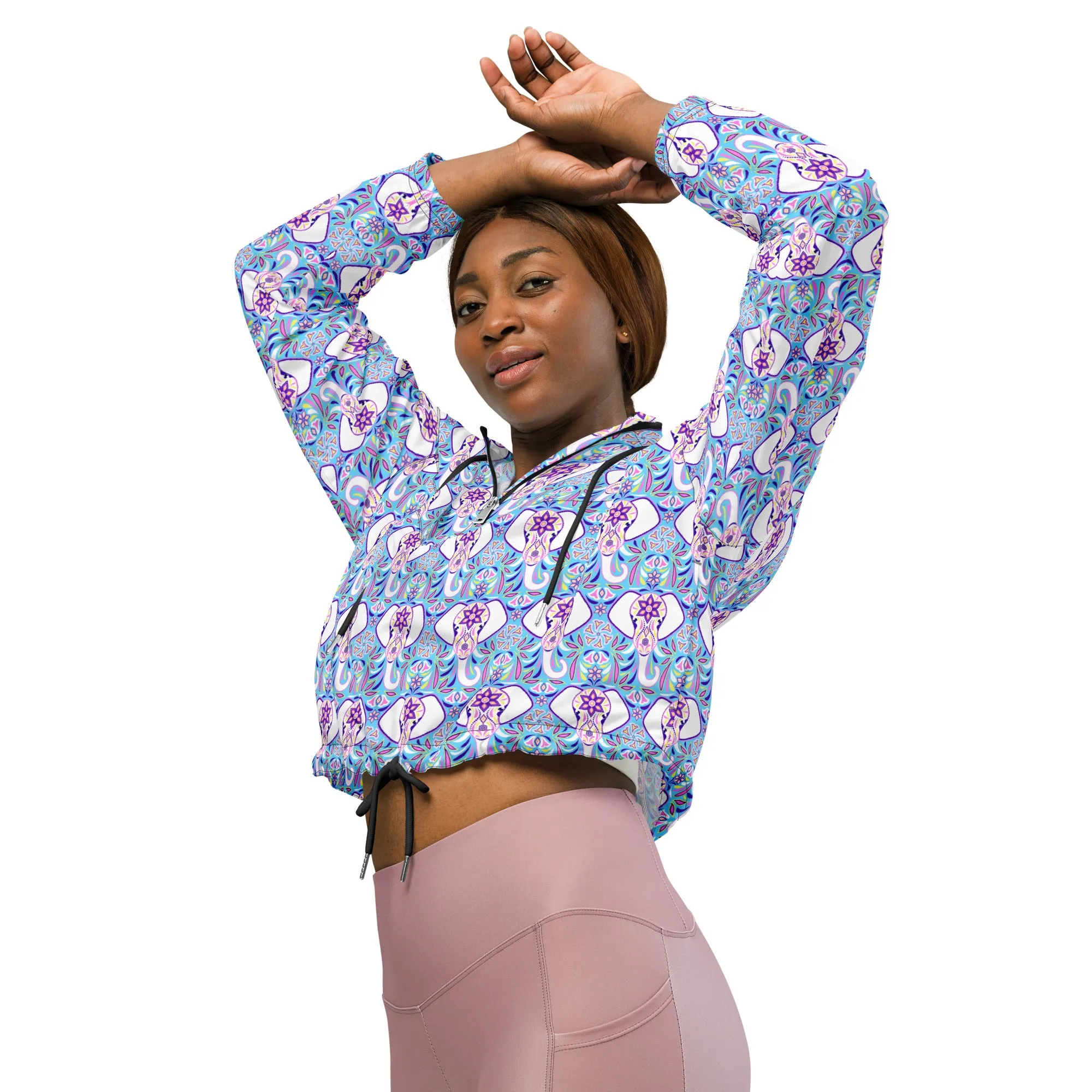 Women’s cropped windbreaker, lightweight, waterproof,  Choose your Design XS TO 2XL