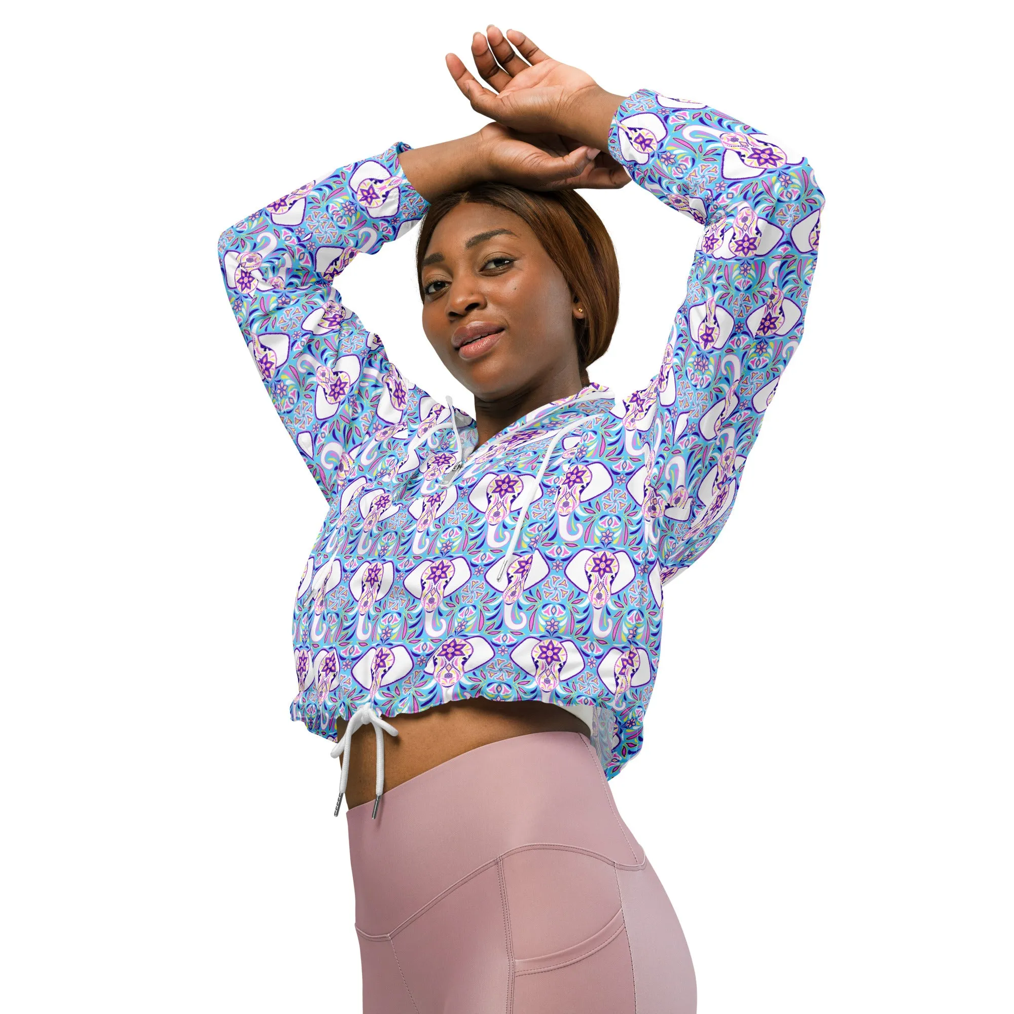 Women’s cropped windbreaker, lightweight, waterproof,  Choose your Design XS TO 2XL