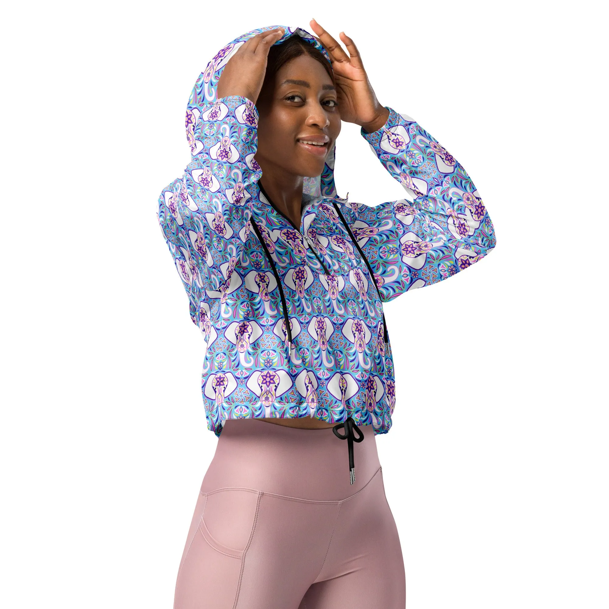 Women’s cropped windbreaker, lightweight, waterproof,  Choose your Design XS TO 2XL