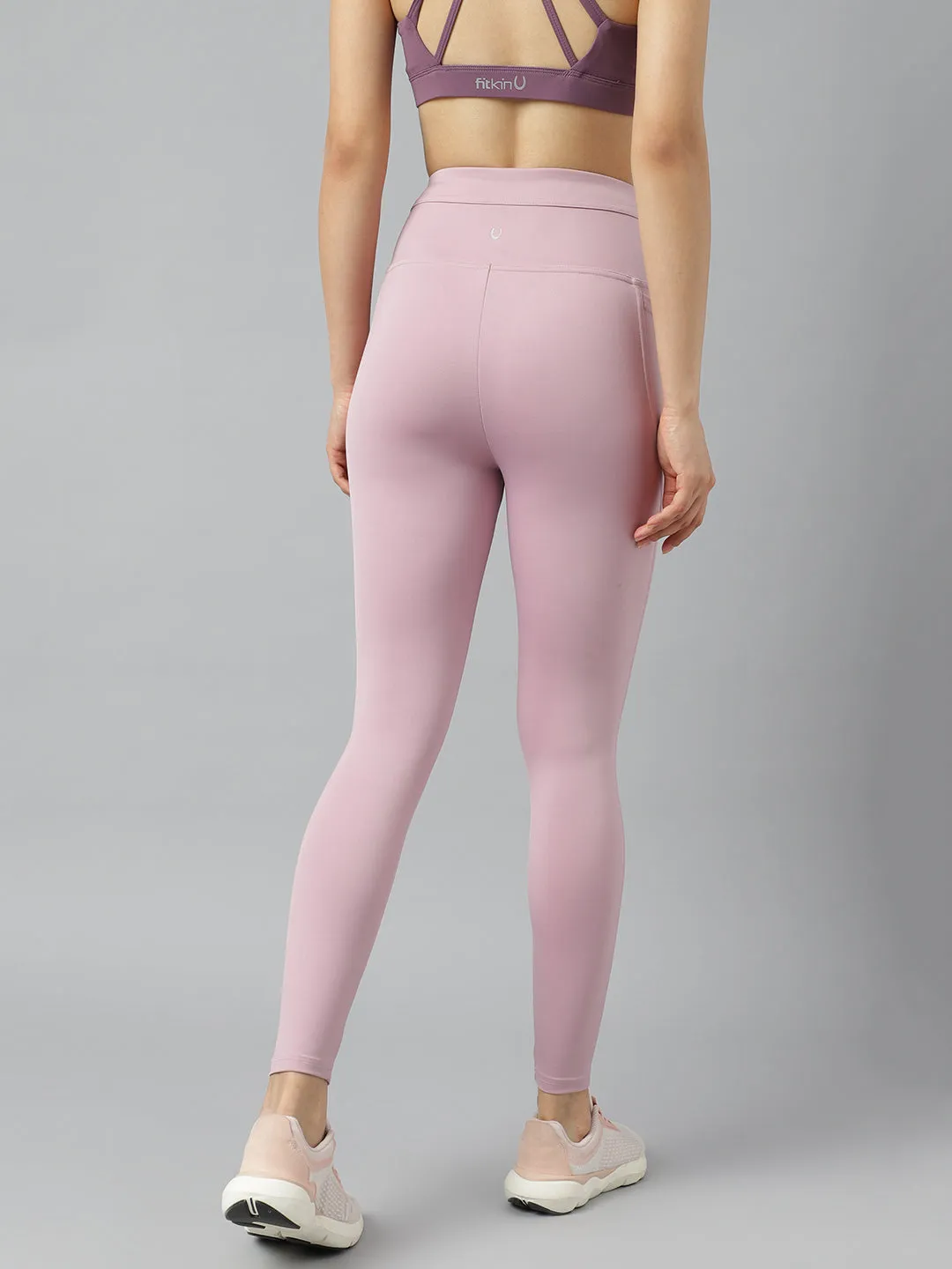 Women's high waist front zipper training tights