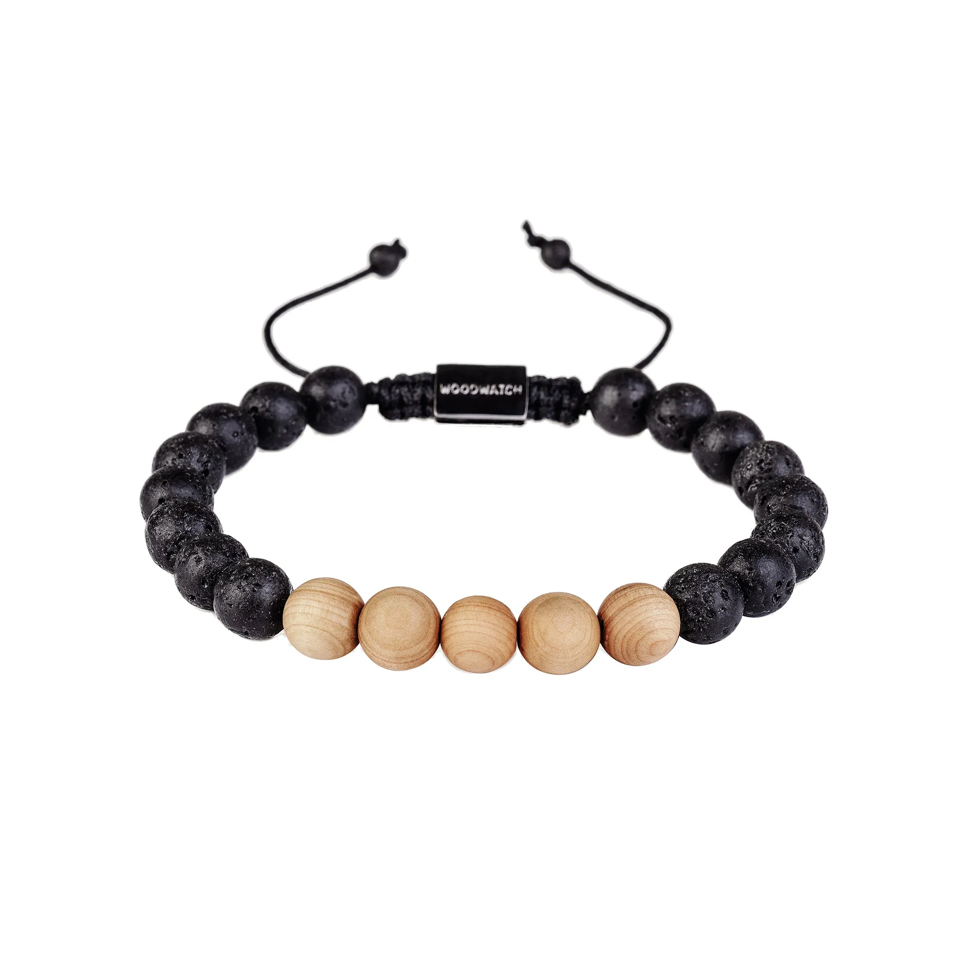 WOODWATCH BEADS PINEWOOD VOLCANIC BRACELET