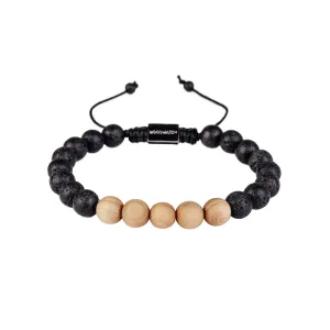 WOODWATCH BEADS PINEWOOD VOLCANIC BRACELET