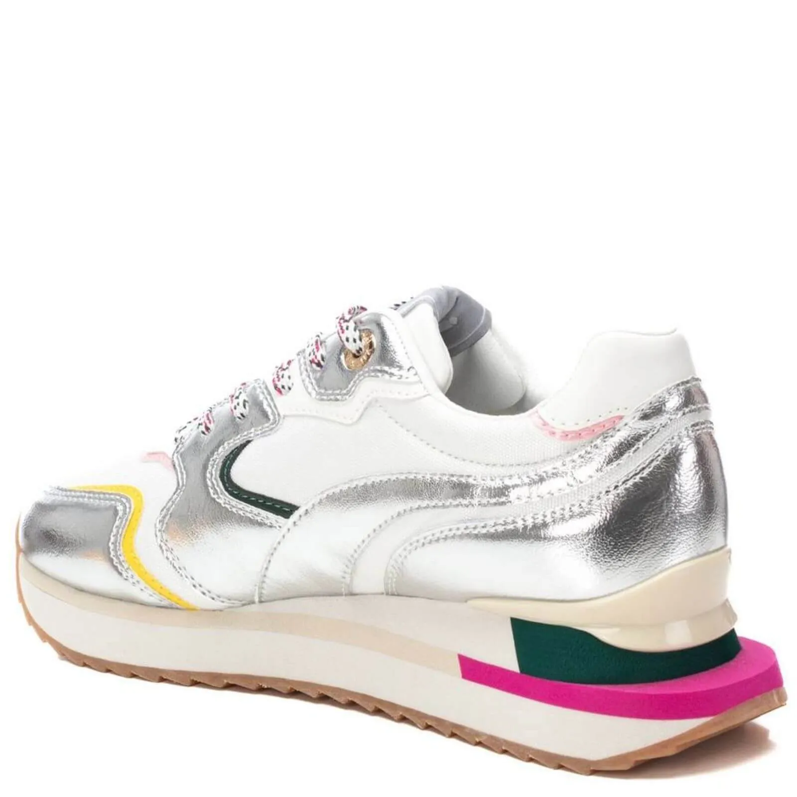 XTI Silver Metallic City Sneakers