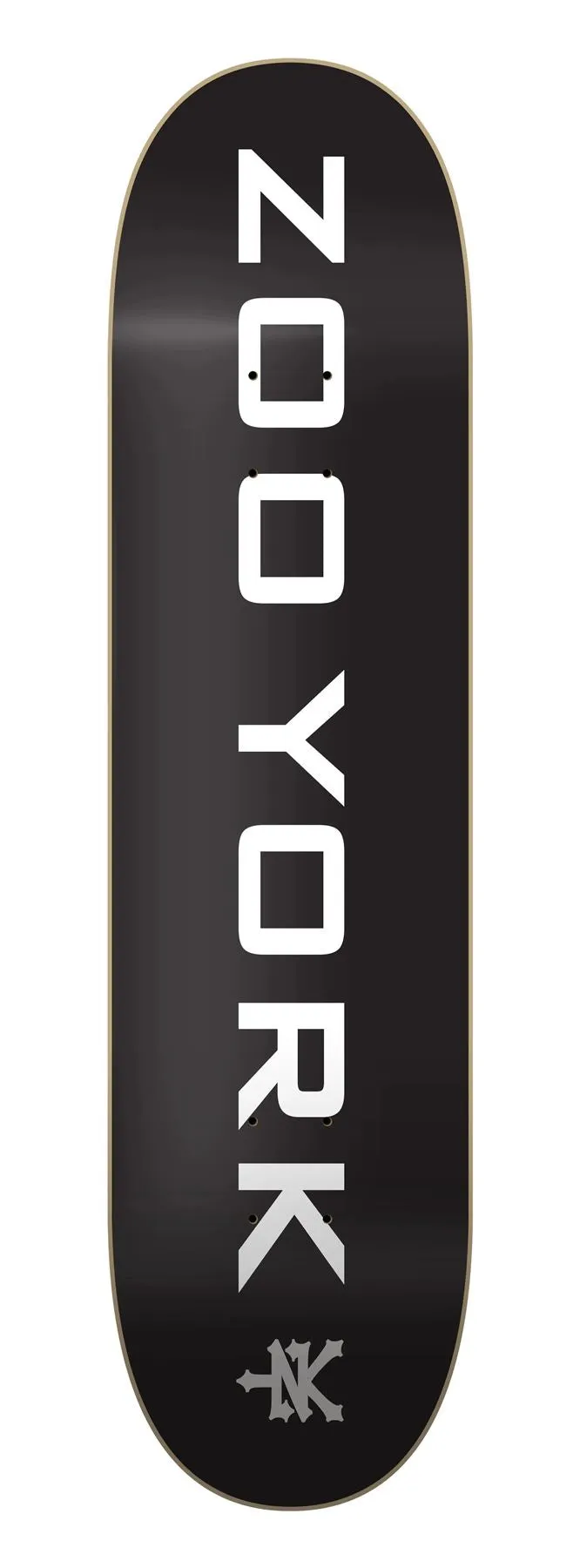 Zoo York OG Logo Block Black/White/Grey x Venom Custom Complete Skateboard - 7.75"